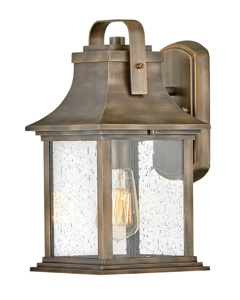 Hinkley Grant Outdoor Wall Mount Lantern Burnished Bronze