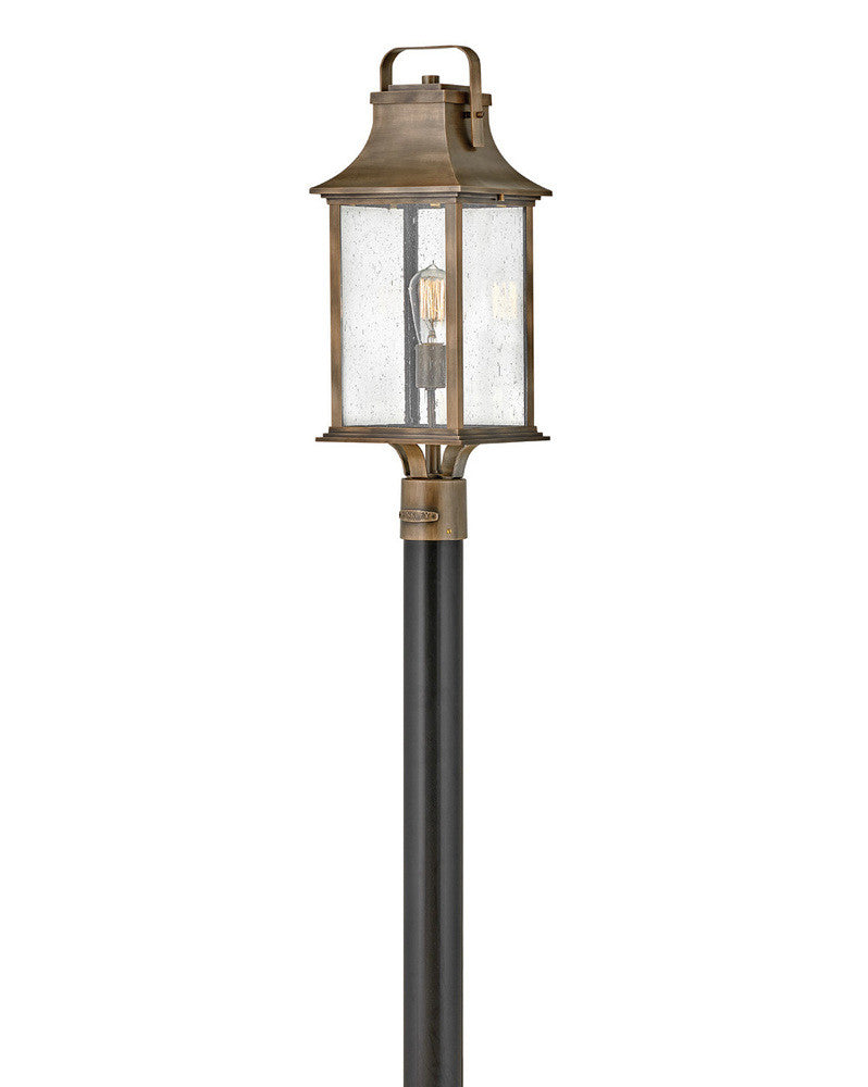 Hinkley Grant Outdoor Post Mount Lantern Burnished Bronze