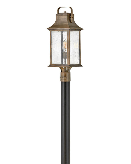 Hinkley Grant Outdoor Post Mount Lantern Burnished Bronze