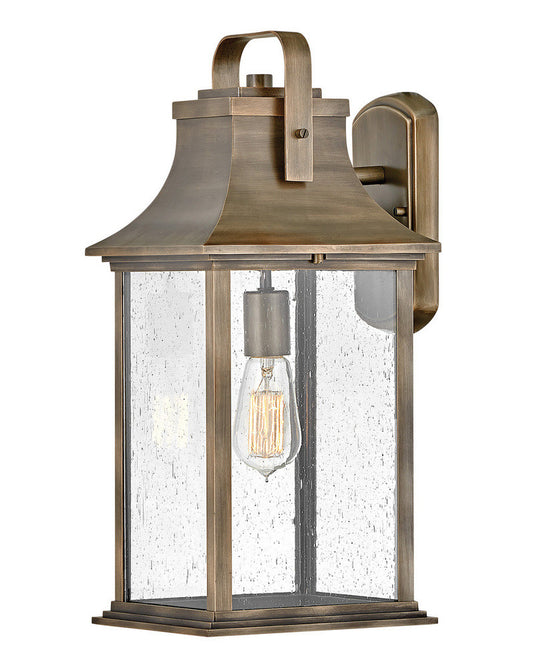 Hinkley Grant Outdoor Wall Mount Lantern Burnished Bronze