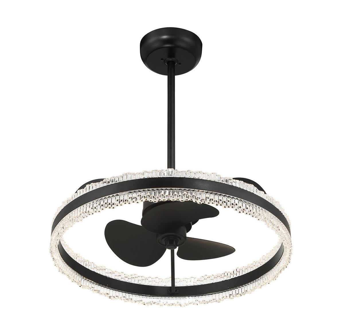 Corona LED Fan D'Lier Matte Black