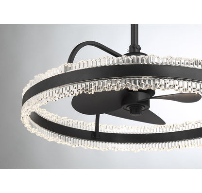 Corona LED Fan D'Lier Matte Black