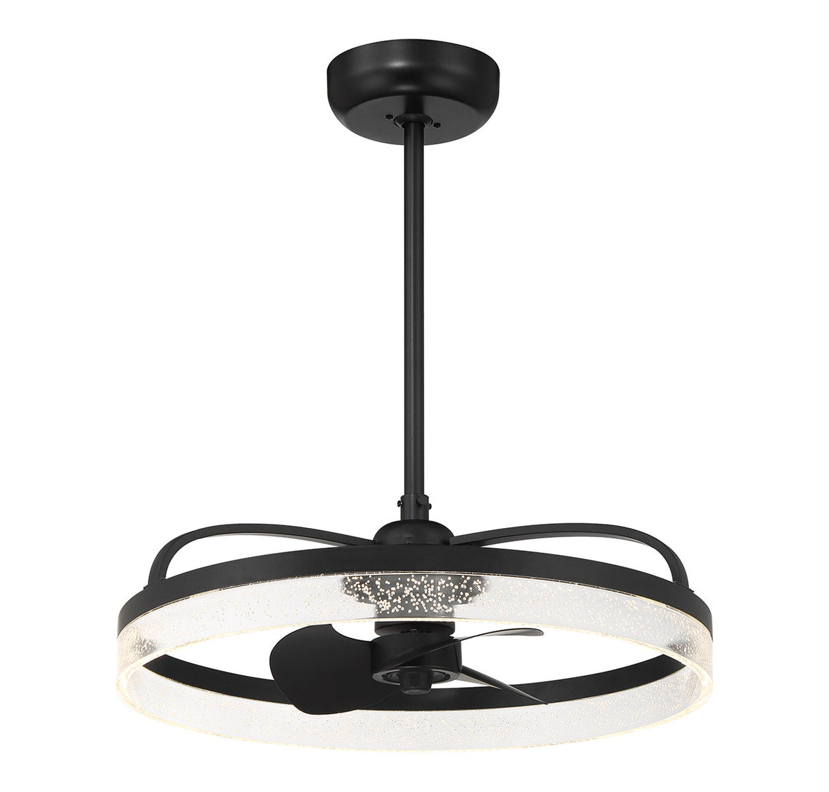 Lyria LED Fan D'Lier Matte Black