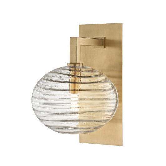 Hudson Valley Breton Wall Sconce Aged Brass