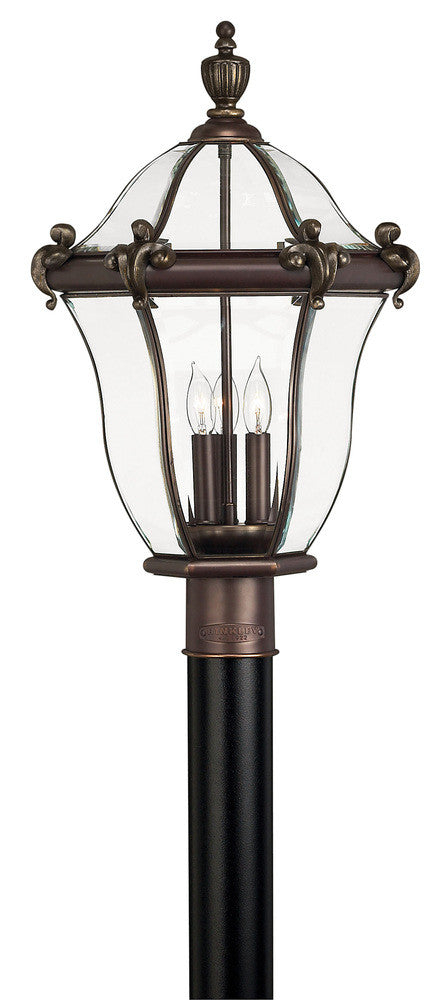 Hinkley San Clemente Outdoor Post Mount Lantern Copper Bronze