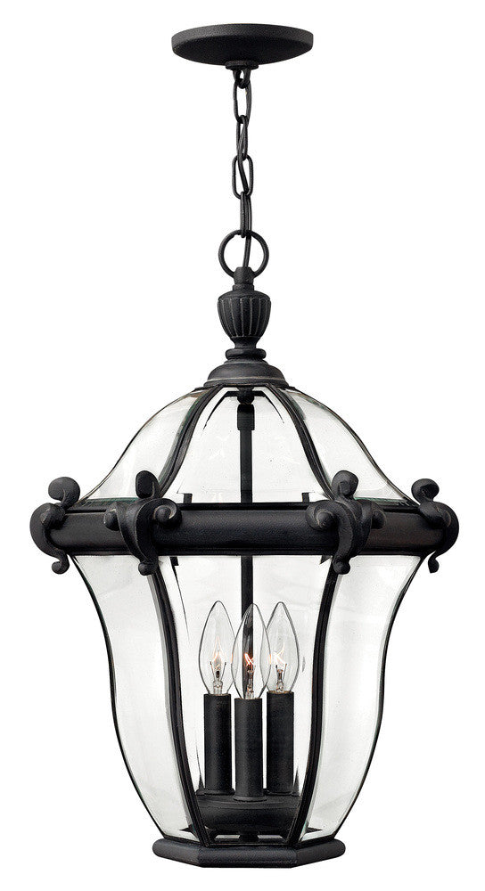 Hinkley San Clemente Outdoor Hanging Lantern Museum Black