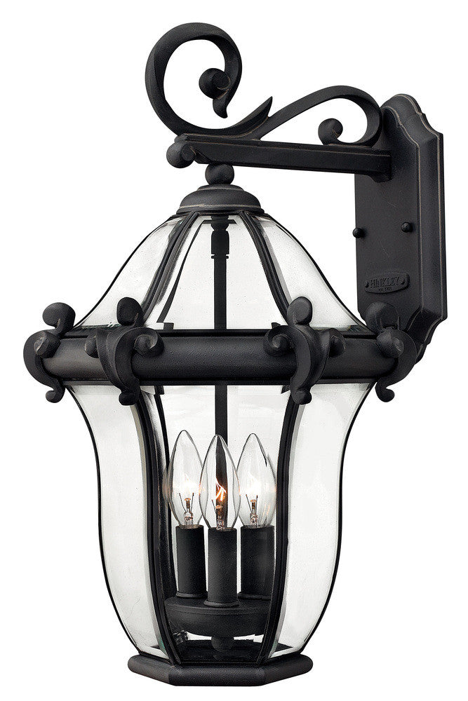 Hinkley San Clemente Outdoor Wall Mount Lantern Museum Black