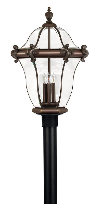 Hinkley San Clemente Outdoor Post Mount Lantern Copper Bronze