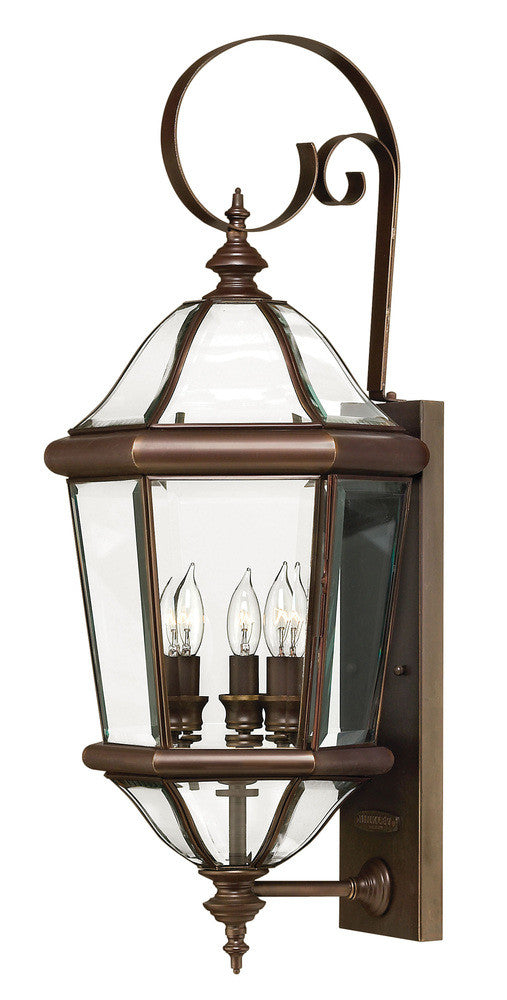 Hinkley Augusta Outdoor Wall Lantern Copper Bronze