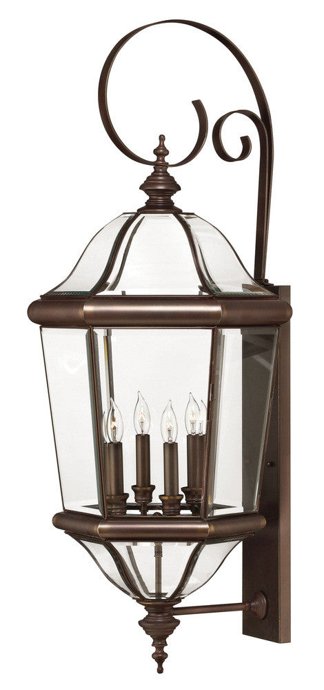 Hinkley Augusta Outdoor Wall Lantern Copper Bronze