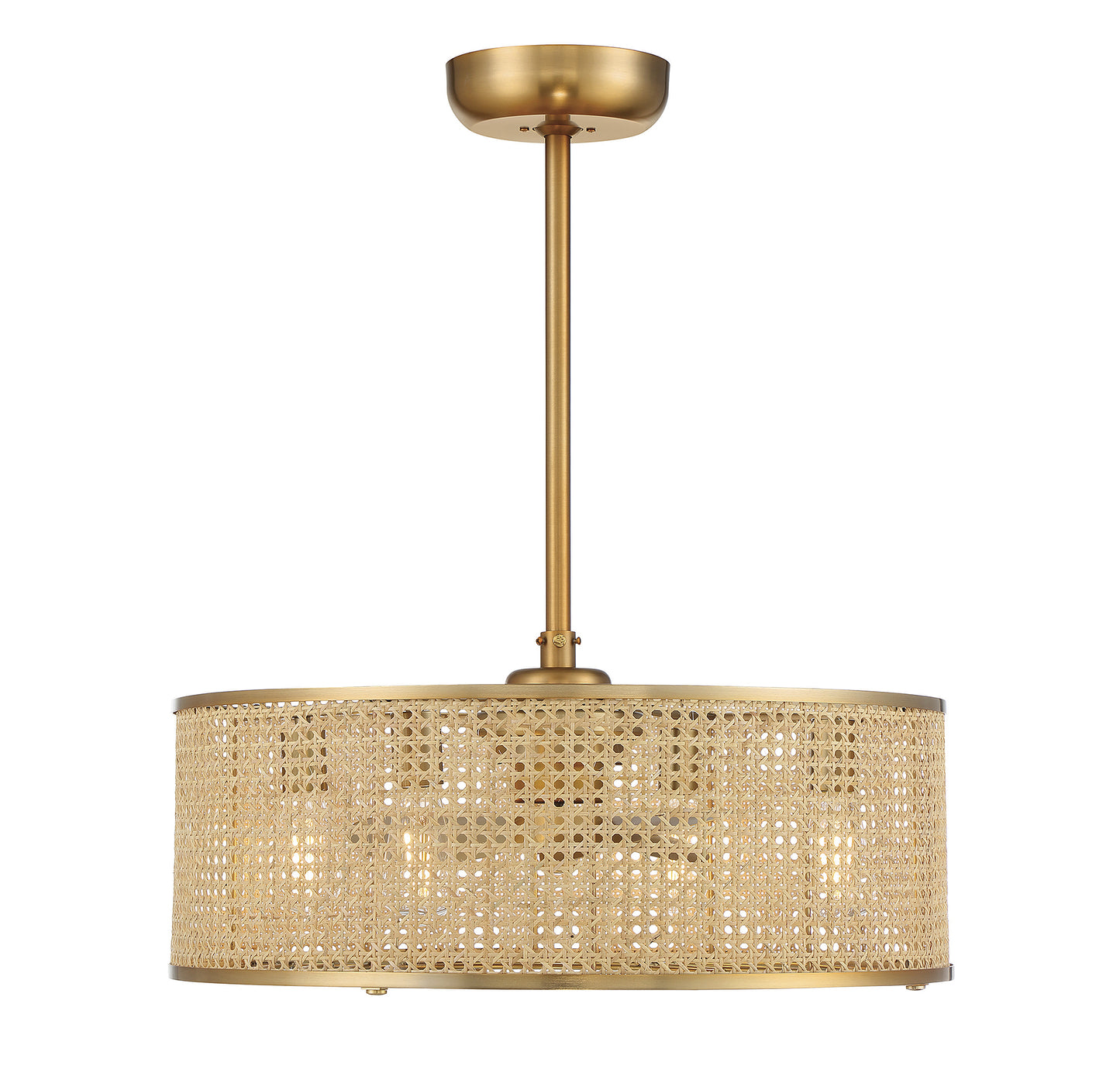 Astoria 4-Light Fan D'Lier - Warm Brass