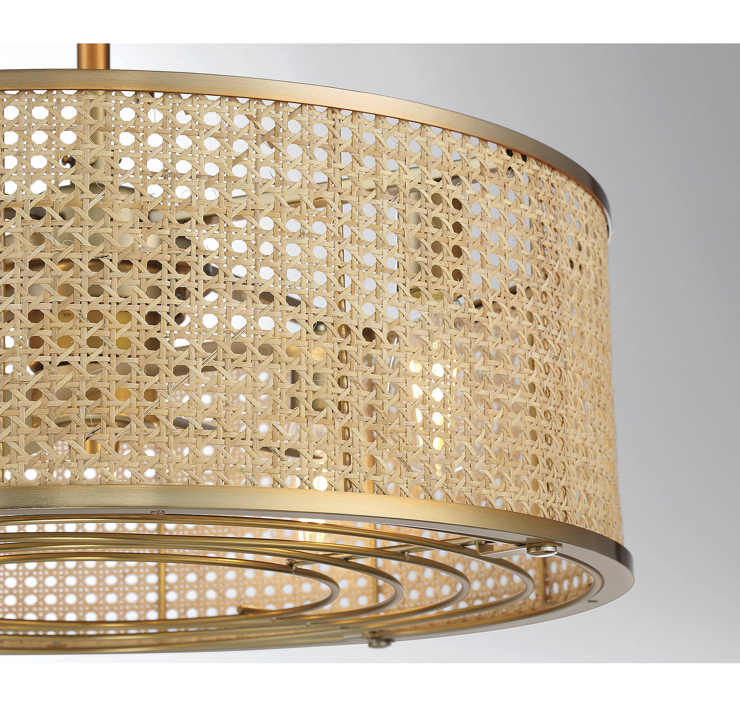 Astoria 4-Light Fan D'Lier - Warm Brass