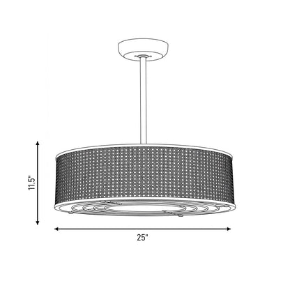 Astoria 4-Light Fan D'Lier - Warm Brass