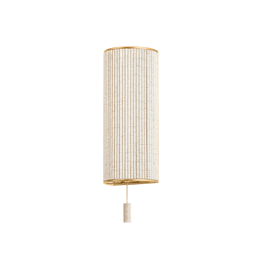 Hudson Valley Hampden Wall Sconce Vintage Gold Leaf