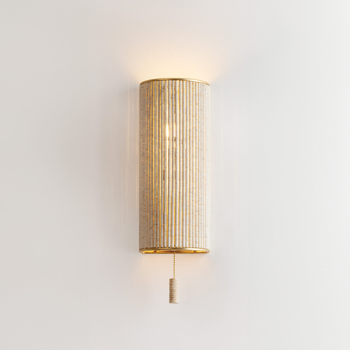 Hudson Valley Hampden Wall Sconce Vintage Gold Leaf detail view 2