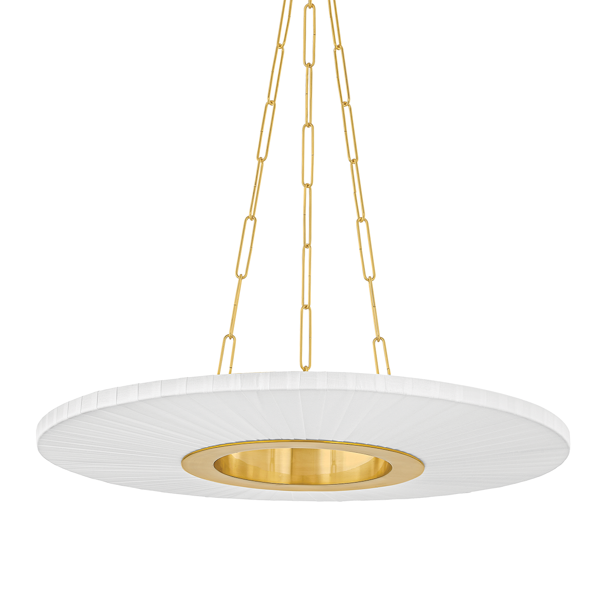 Hudson Valley Prattsburgh 30" Chandelier Aged Brass