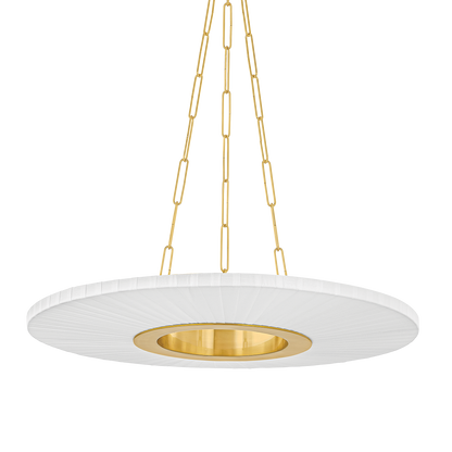 Hudson Valley Prattsburgh 30" Chandelier Aged Brass