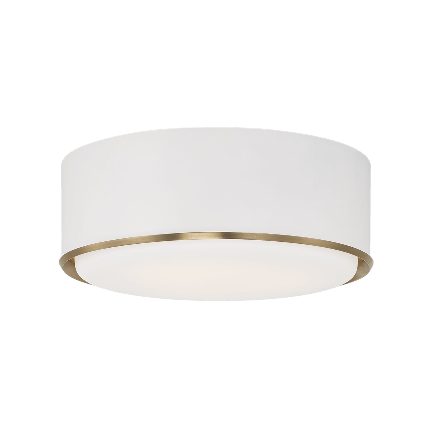 Capital Carlton Flush Mount - Matte Brass and White