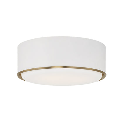 Capital Carlton Flush Mount - Matte Brass and White