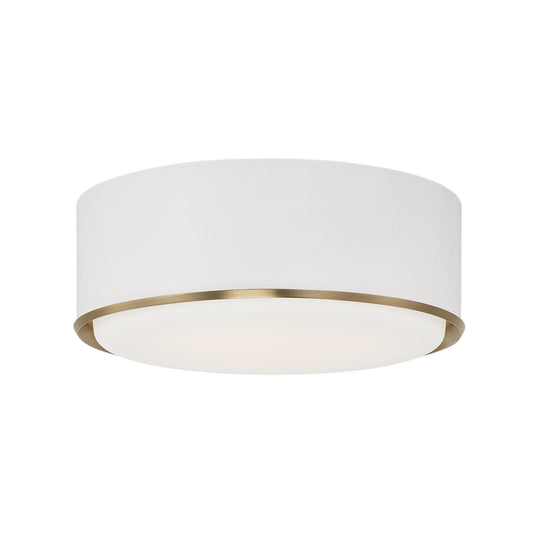 Capital Carlton Flush Mount - Matte Brass and White