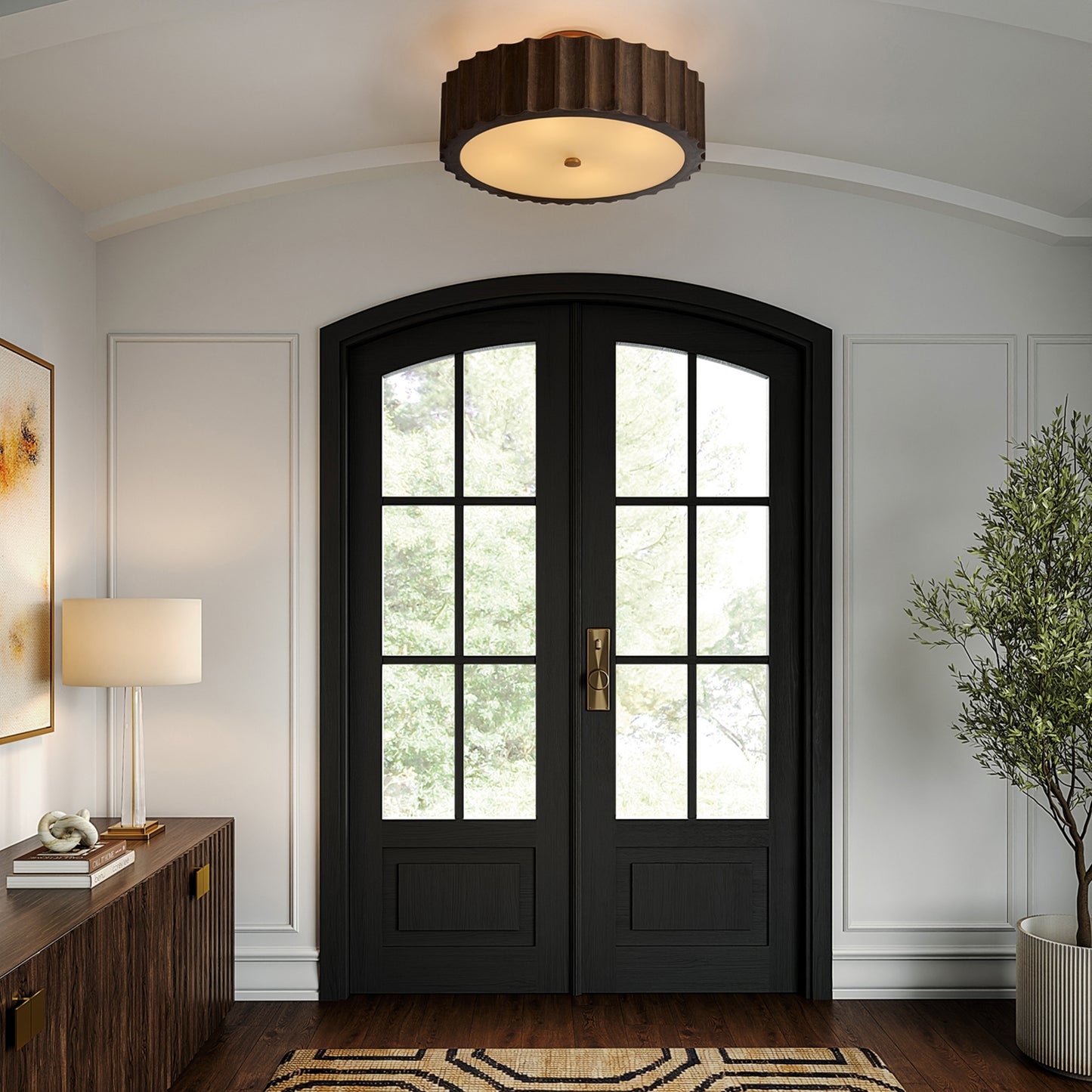 Capital Cody Semi-Flush in Matte Brass