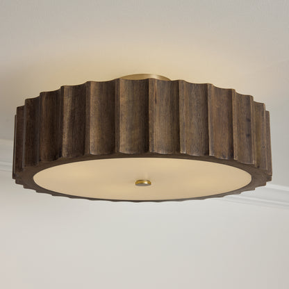Capital Cody Semi-Flush in Matte Brass