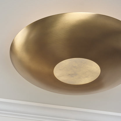 Capital Gia Semi-Flush in Aged Brass