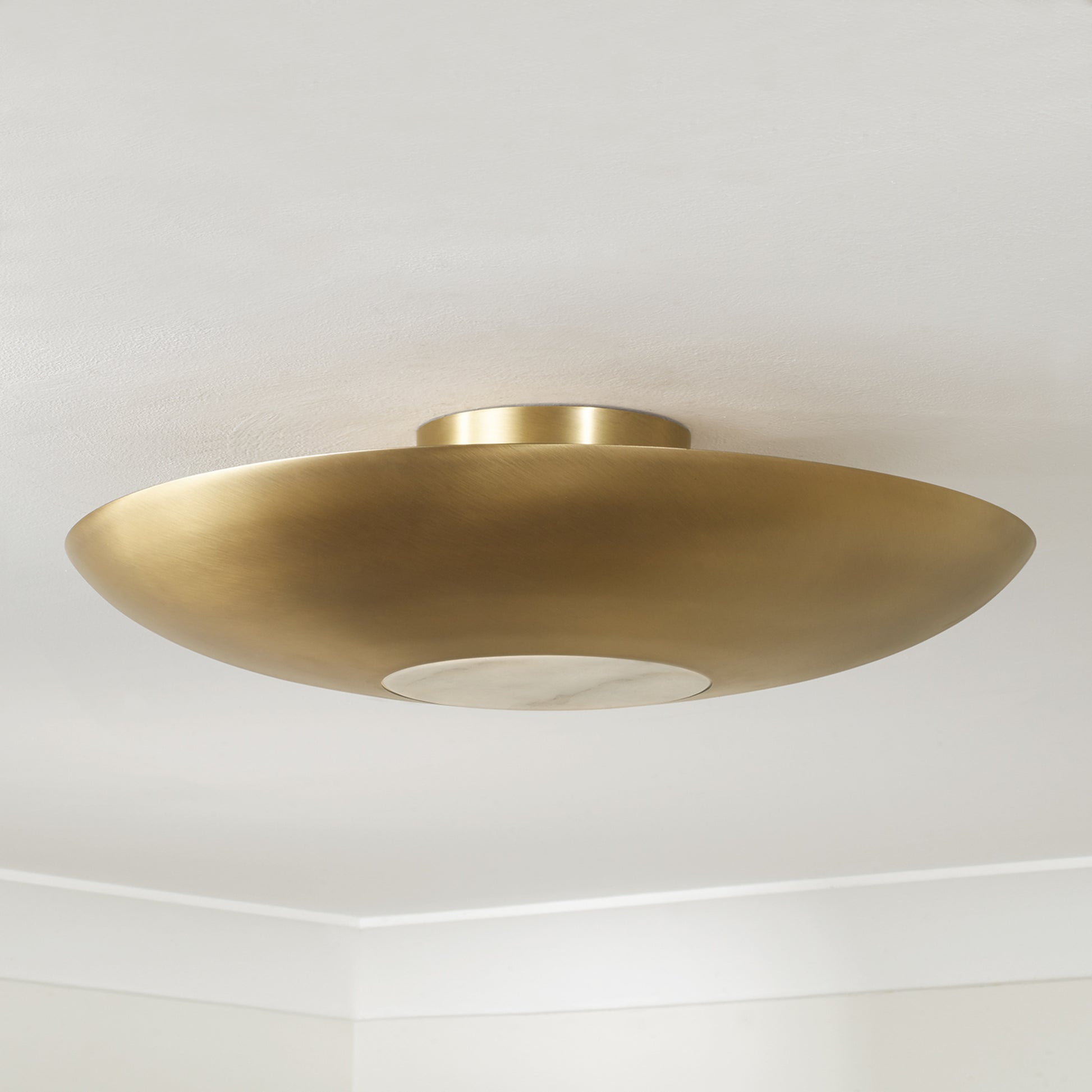 Capital Gia Semi-Flush in Aged Brass