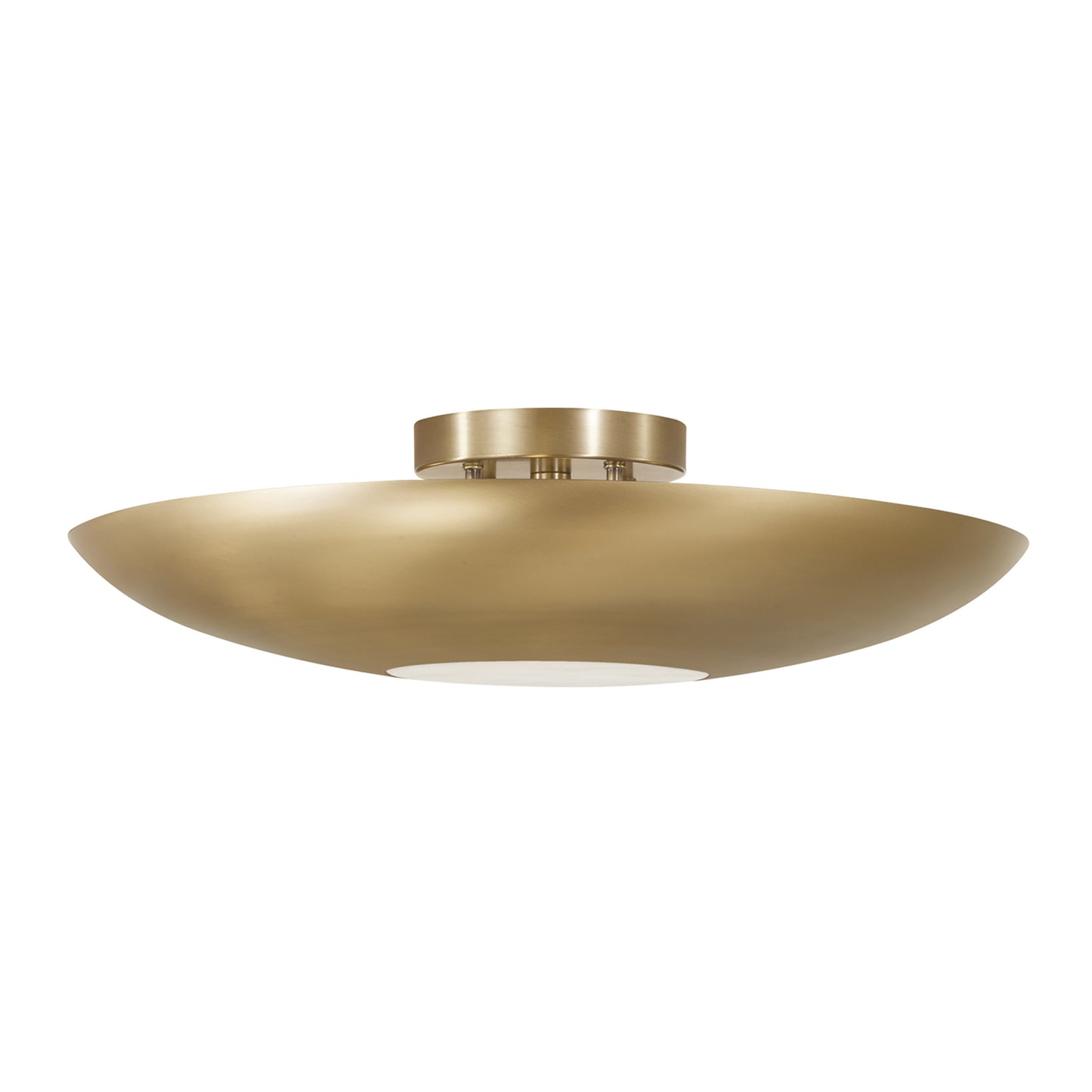 Capital Gia Semi-Flush in Aged Brass