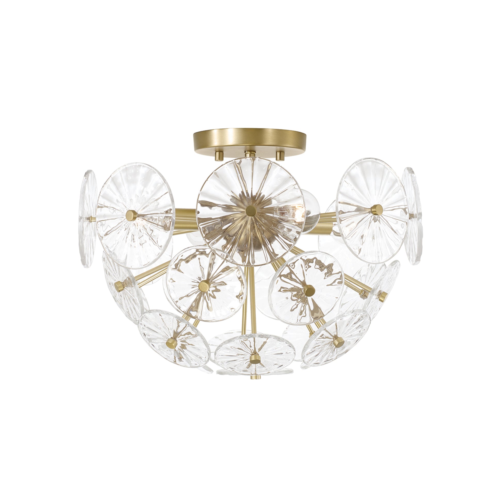 Capital Emelie Semi-Flush in Matte Brass