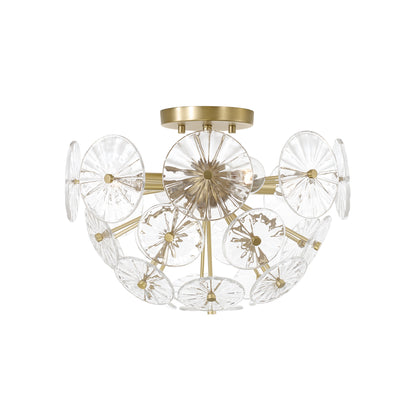 Capital Emelie Semi-Flush in Matte Brass