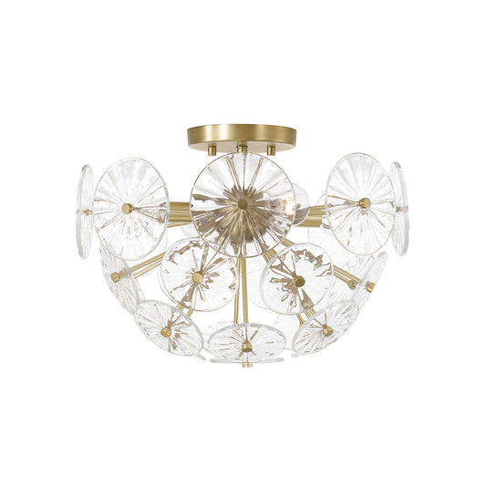 Capital Emelie Semi-Flush in Matte Brass