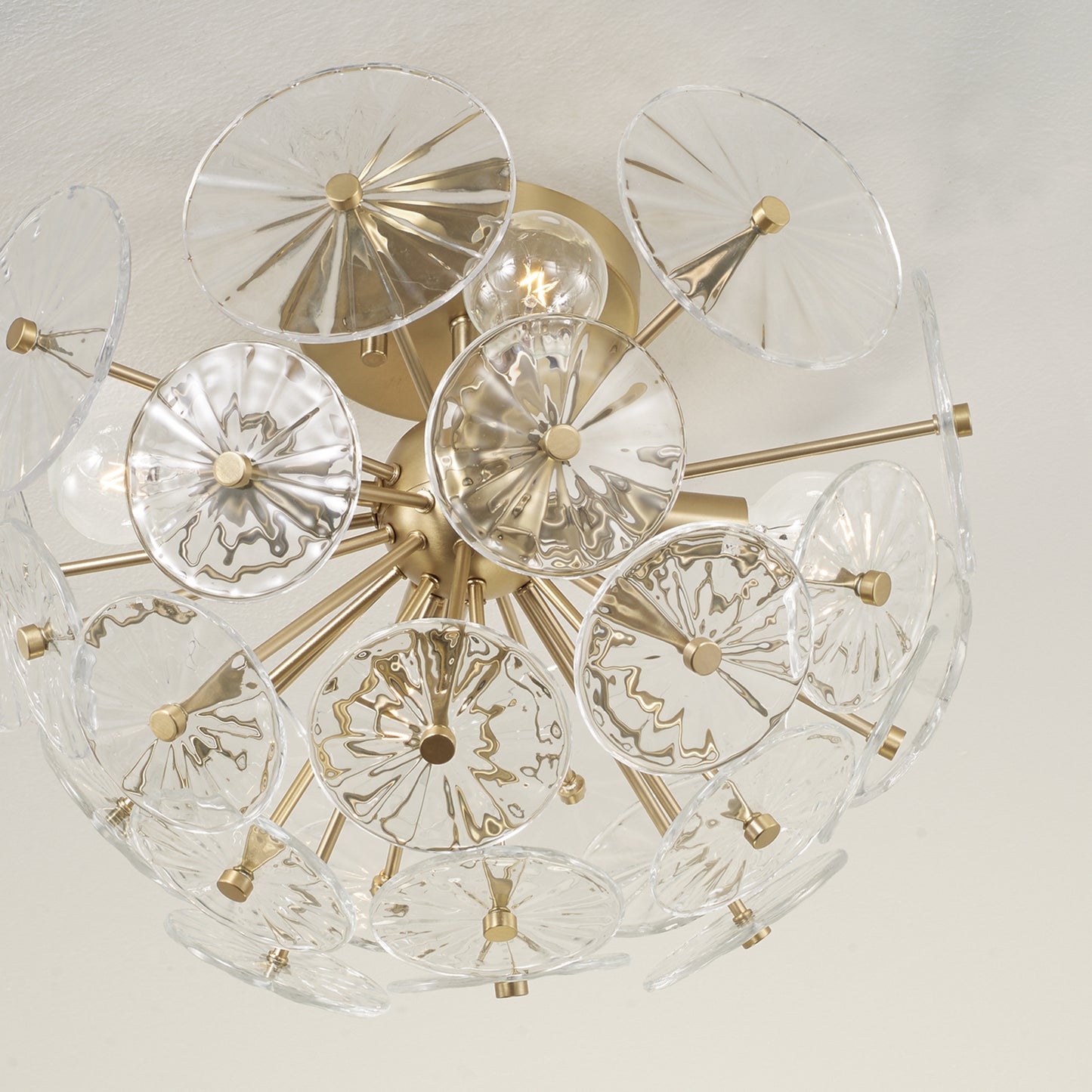 Capital Emelie Semi-Flush in Matte Brass