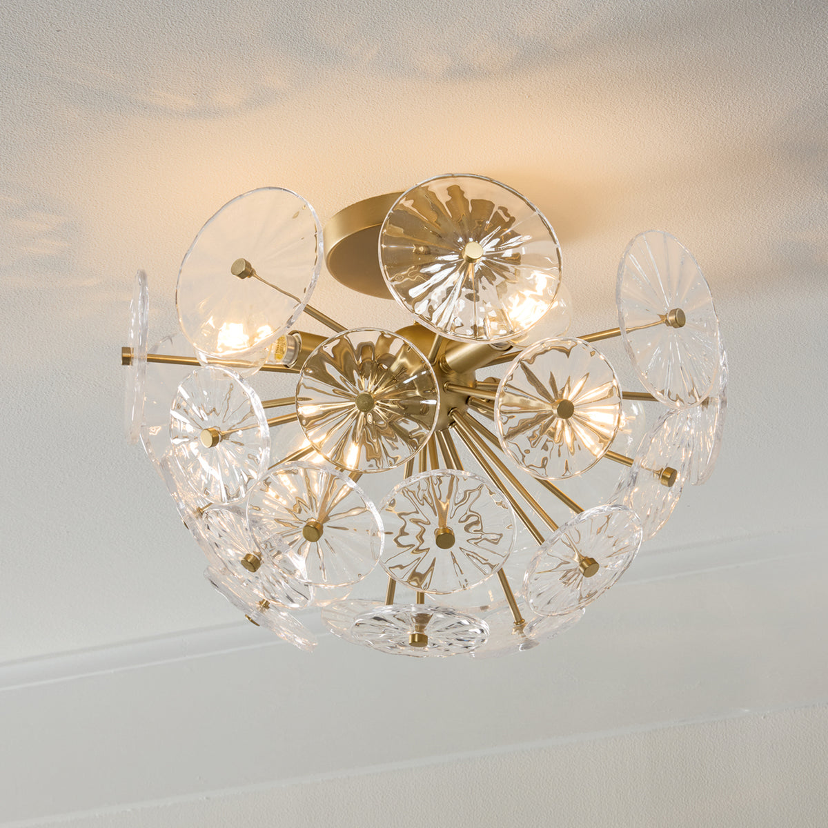 Capital Emelie Semi-Flush in Matte Brass