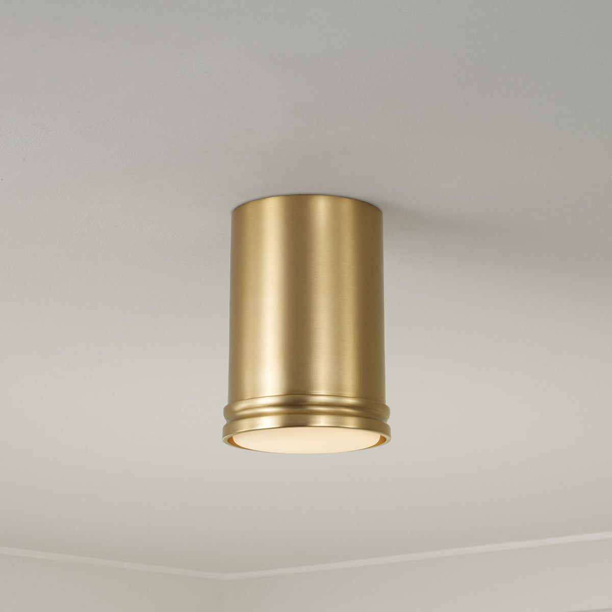 Capital Griffin Mini Flush Mount in Aged Brass