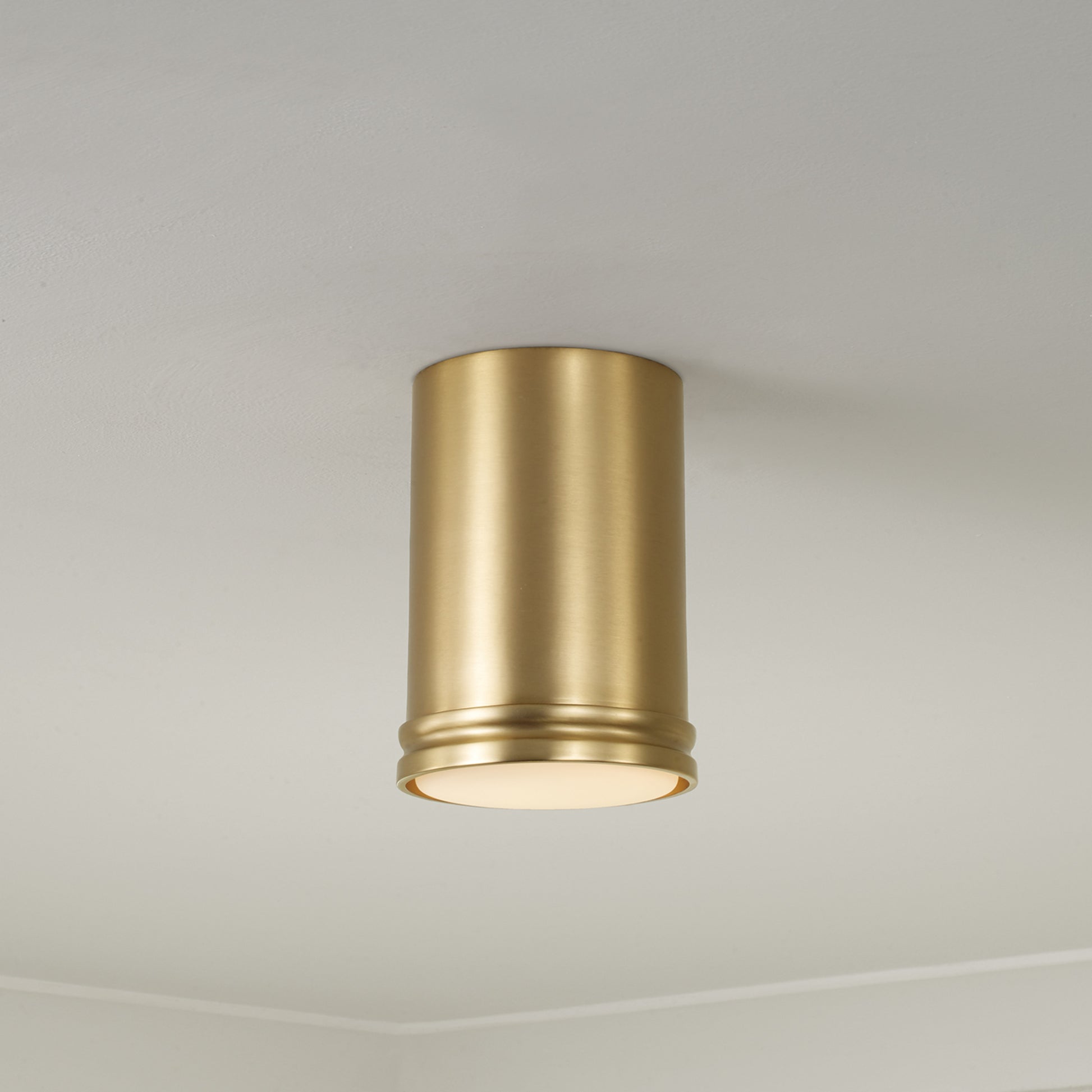Capital Griffin Mini Flush Mount in Aged Brass