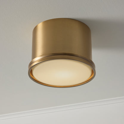Capital Griffin Flush Mount in Aged Brass