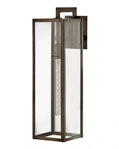 Hinkley Max LED Outdoor Wall Lantern Aluminum, Burnished Bronze