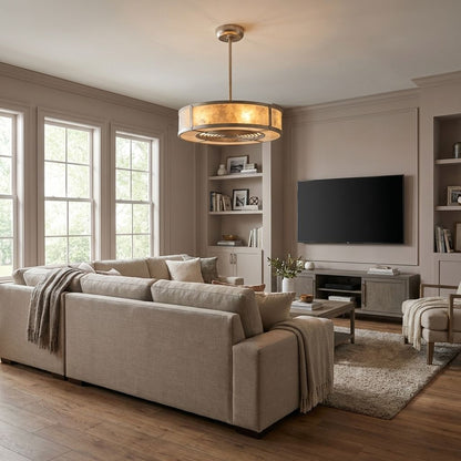 Vireo 6-Light Fan D'Lier in Silver Dust