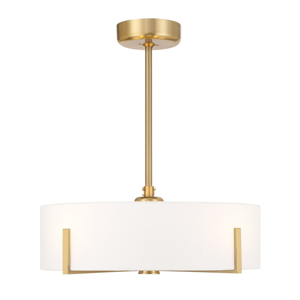 Savoy House Mansell 4-Light Fan D'Lier - Warm Brass