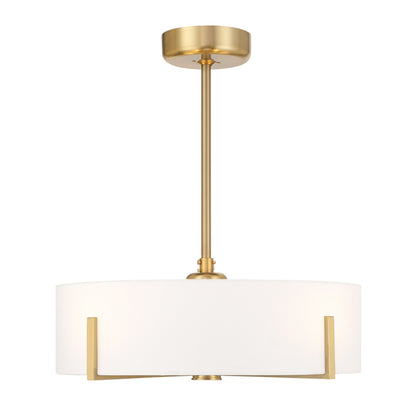 Savoy House Mansell 4-Light Fan D'Lier - Warm Brass