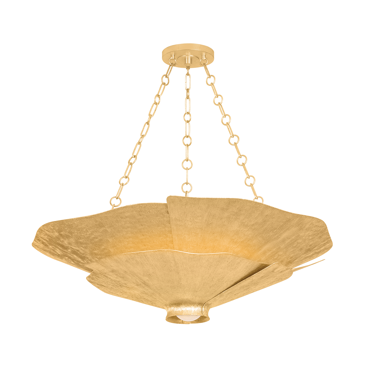 Hudson Valley Spring Valley 5-Light Chandelier Vintage Gold Leaf
