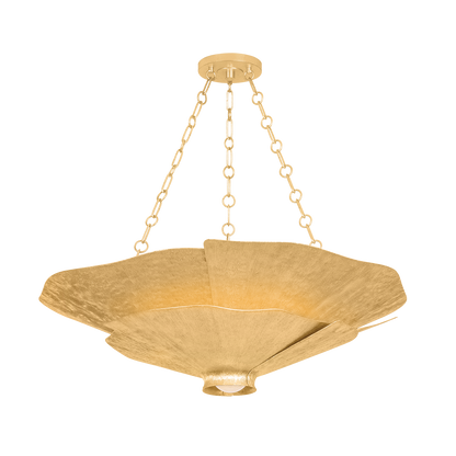 Hudson Valley Spring Valley 5-Light Chandelier Vintage Gold Leaf