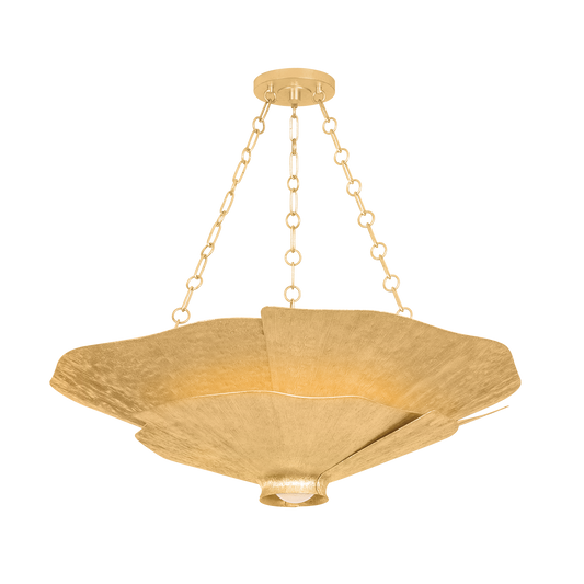 Hudson Valley Spring Valley 5-Light Chandelier Vintage Gold Leaf