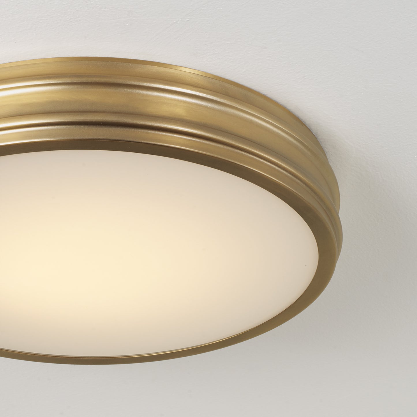 Capital Vale Flush Mount in Aged Brass
