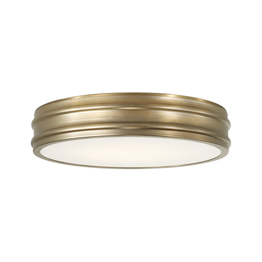 Capital Vale Flush Mount in Aged Brass