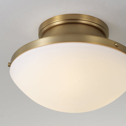 Capital Arlo Flush Mount in Aged Brass