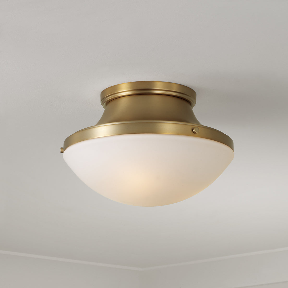 Capital Arlo Flush Mount in Aged Brass