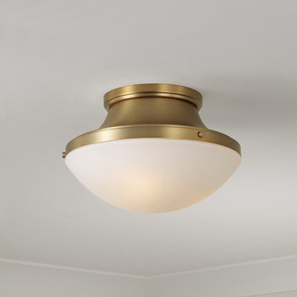 Capital Arlo Flush Mount in Aged Brass