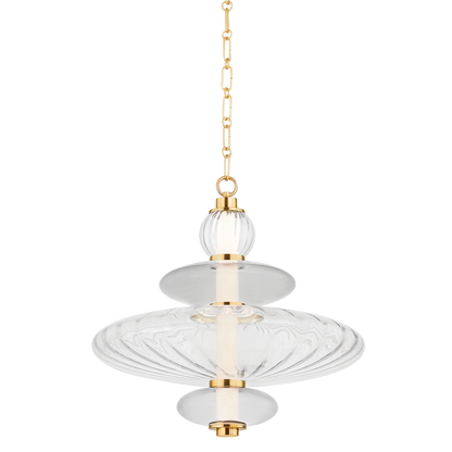Hudson Valley Williams 19" Pendant Aged Brass